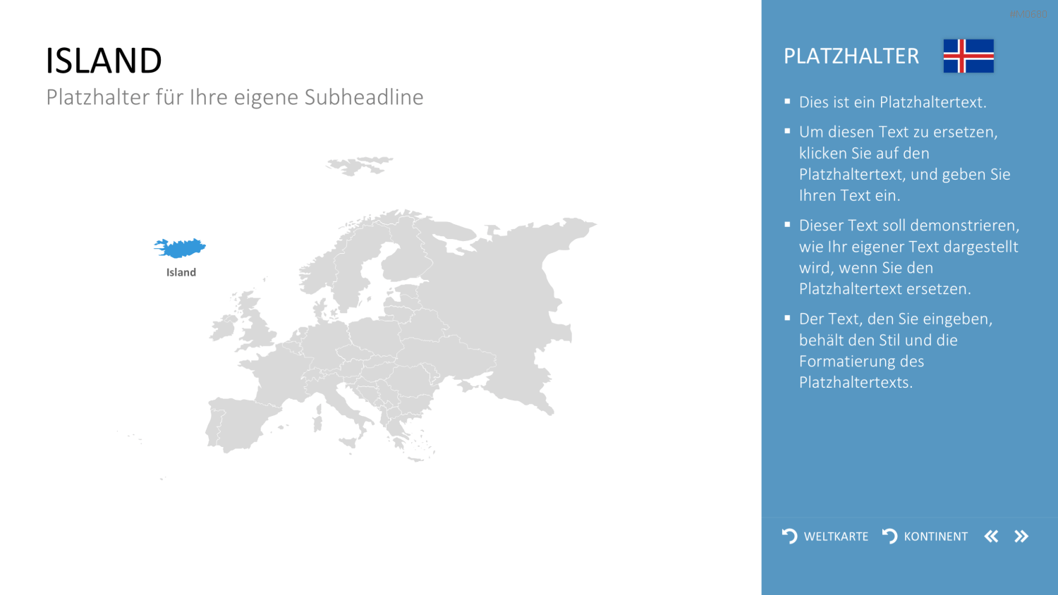 Interaktive Weltkarte PowerPoint-Vorlage