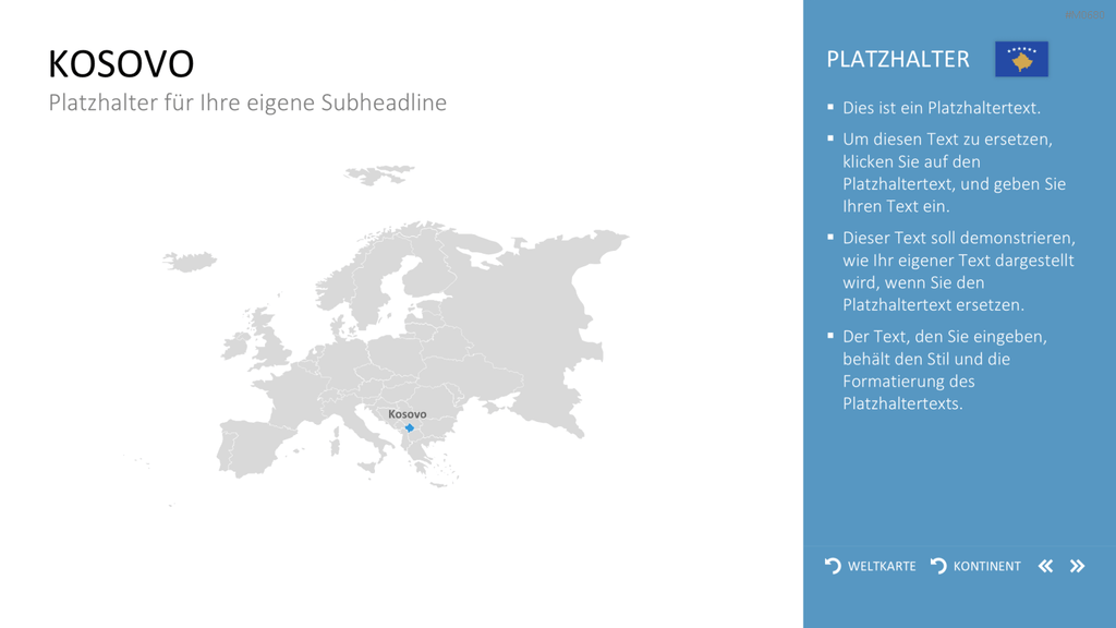 Interaktive Weltkarte PowerPoint-Vorlage
