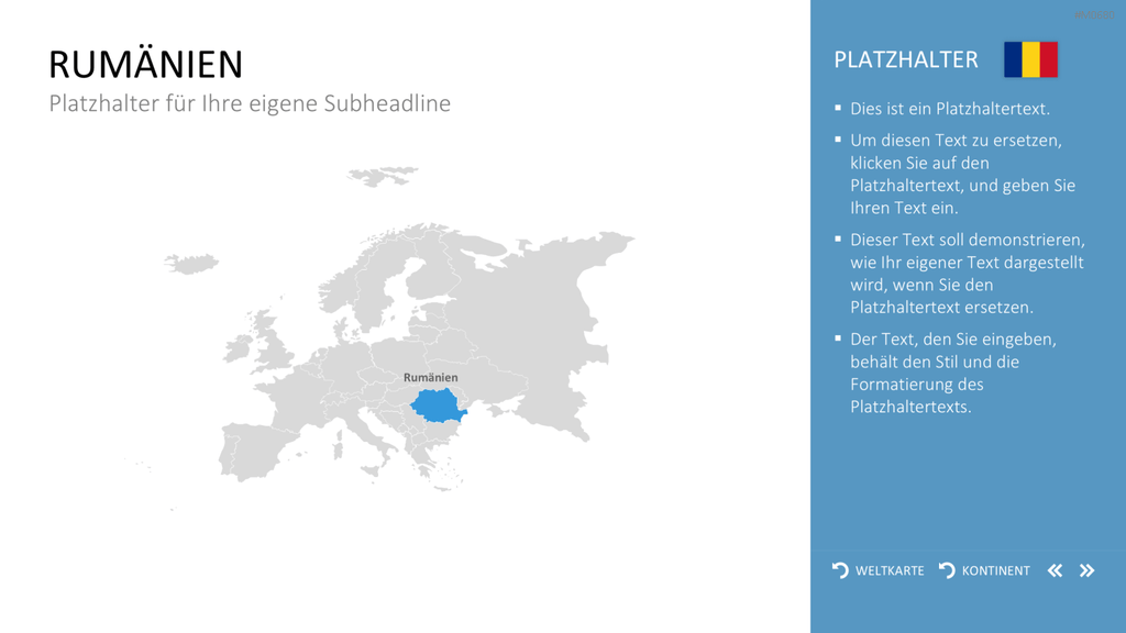 Interaktive Weltkarte PowerPoint-Vorlage
