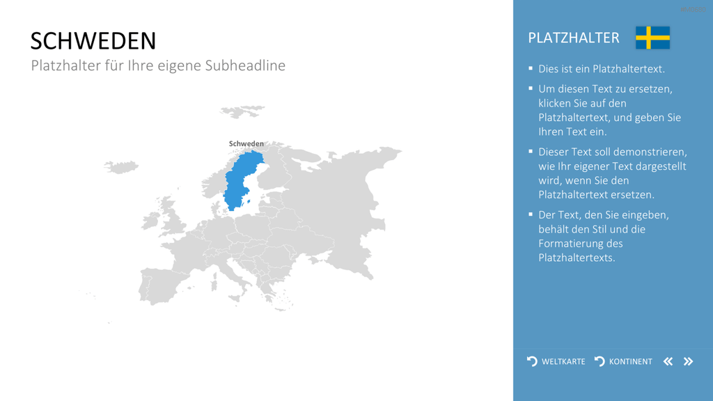 Interaktive Weltkarte PowerPoint-Vorlage