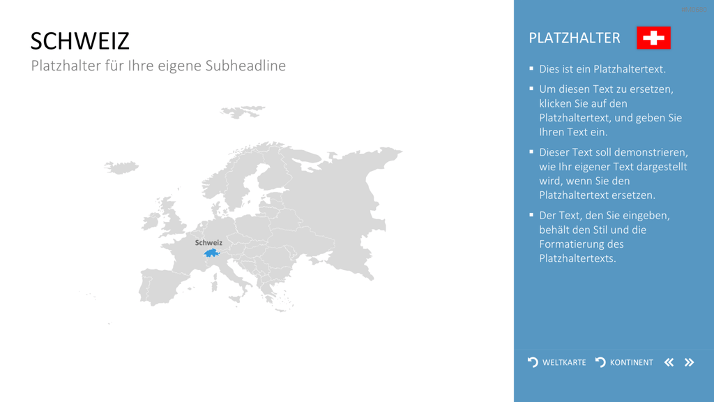 Interaktive Weltkarte PowerPoint-Vorlage