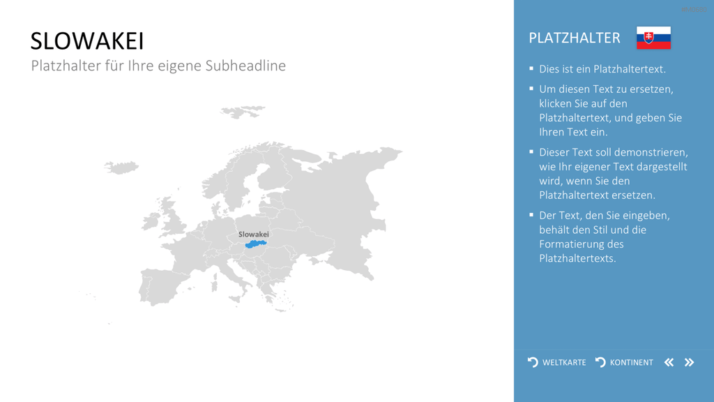 Interaktive Weltkarte PowerPoint-Vorlage
