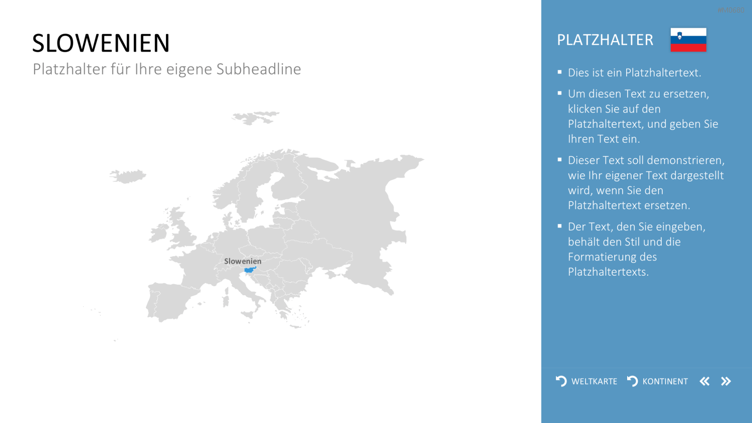 Interaktive Weltkarte PowerPoint-Vorlage