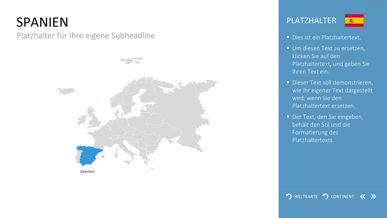 Interaktive Weltkarte PowerPoint-Vorlage