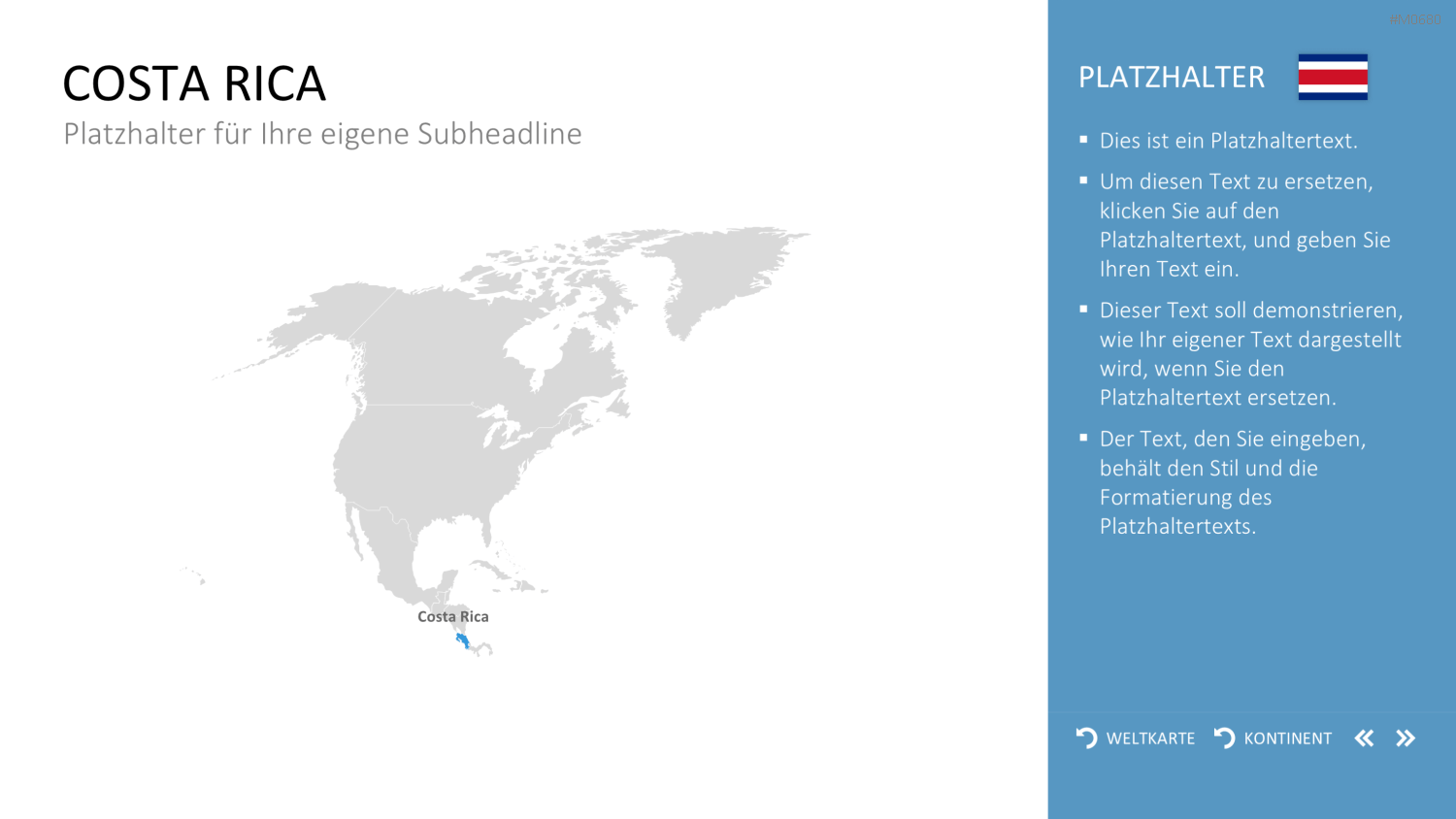 Interaktive Weltkarte PowerPoint-Vorlage