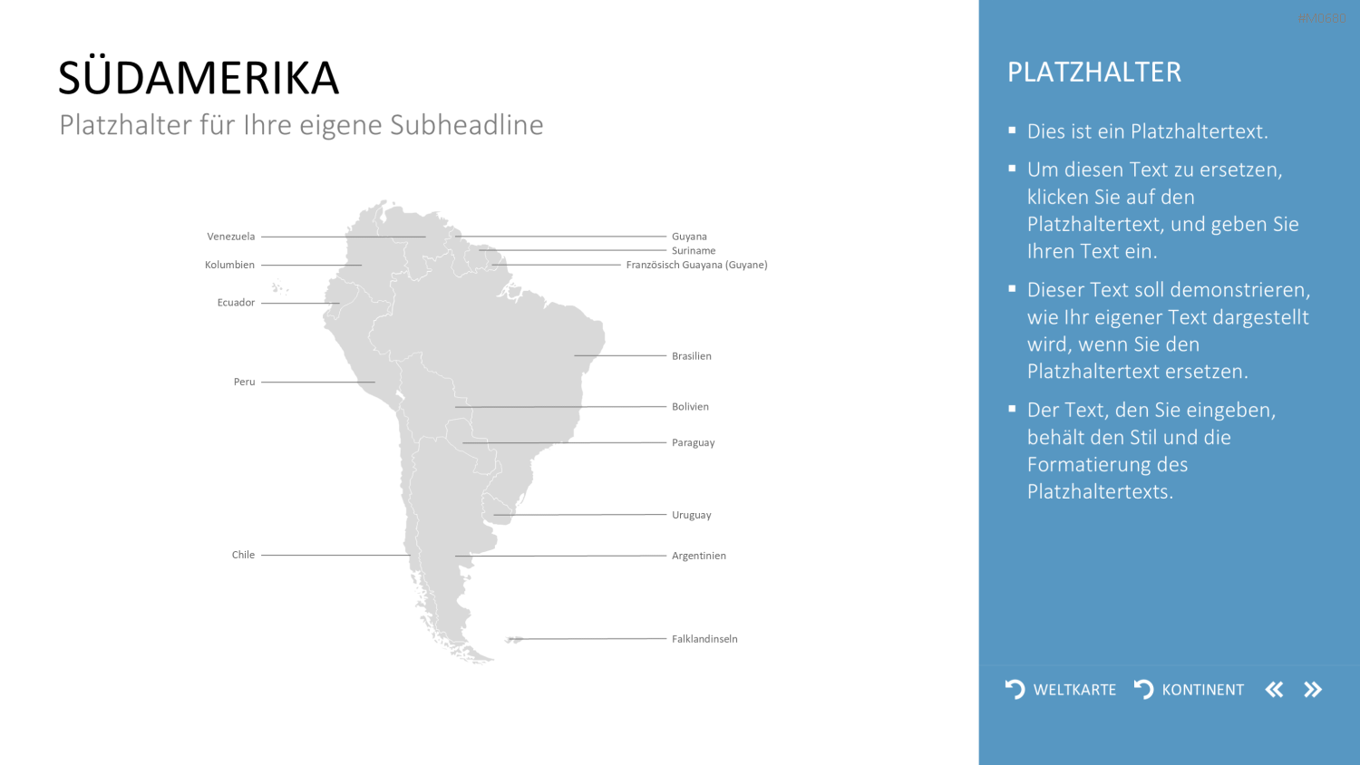 Interaktive Weltkarte PowerPoint-Vorlage