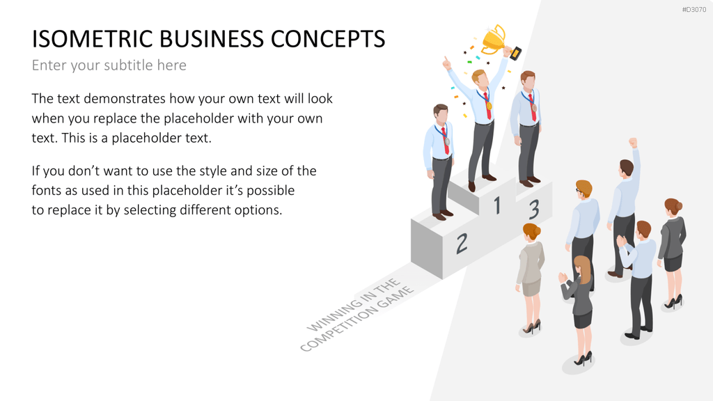 Isometrische Business-Grafiken PowerPoint-Vorlage