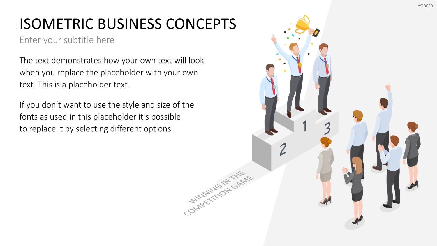 Isometrische Business-Grafiken PowerPoint-Vorlage
