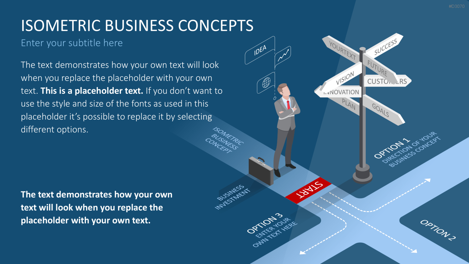 Isometrische Business-Grafiken PowerPoint-Vorlage