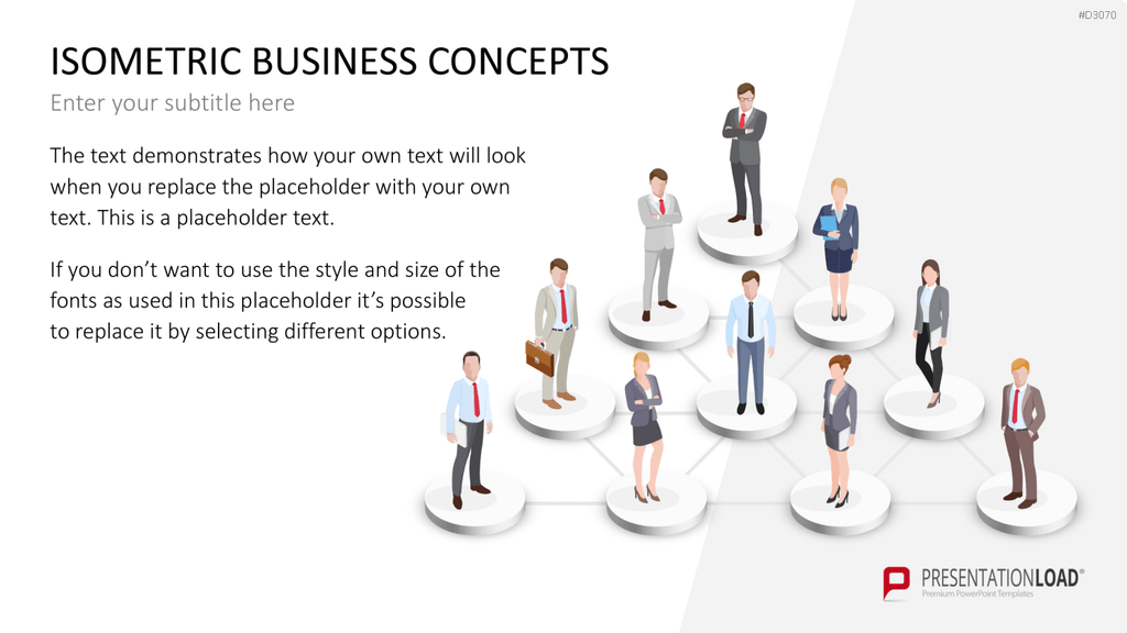 Isometrische Business-Grafiken PowerPoint-Vorlage