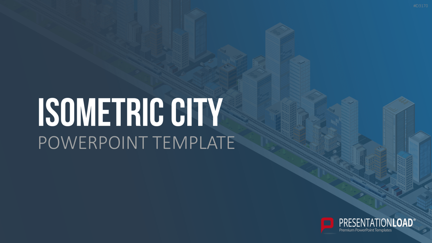 Isometric City PowerPoint-Vorlage