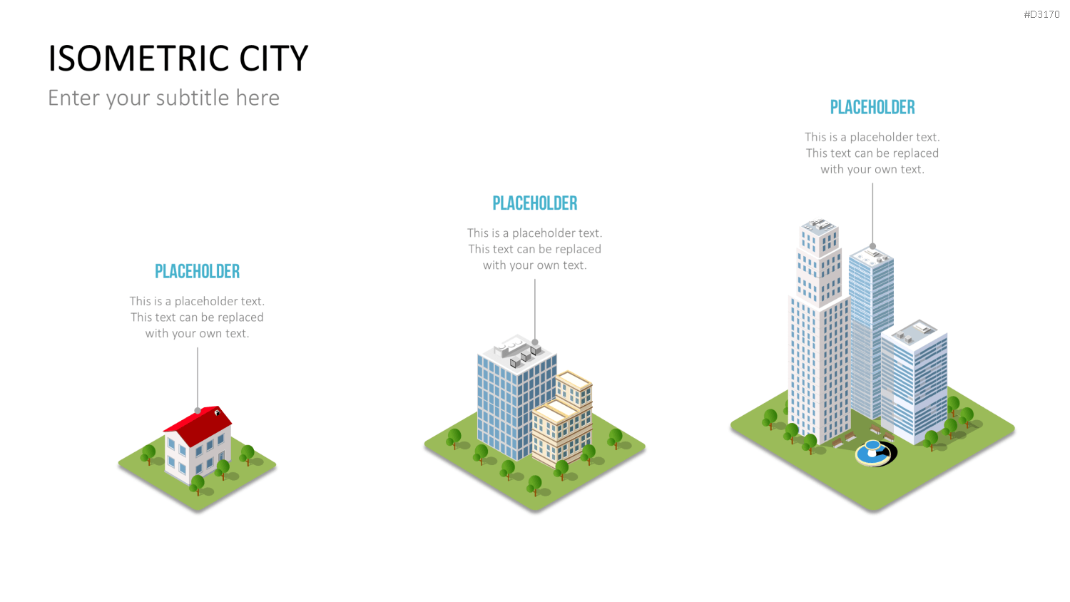 Isometric City PowerPoint-Vorlage