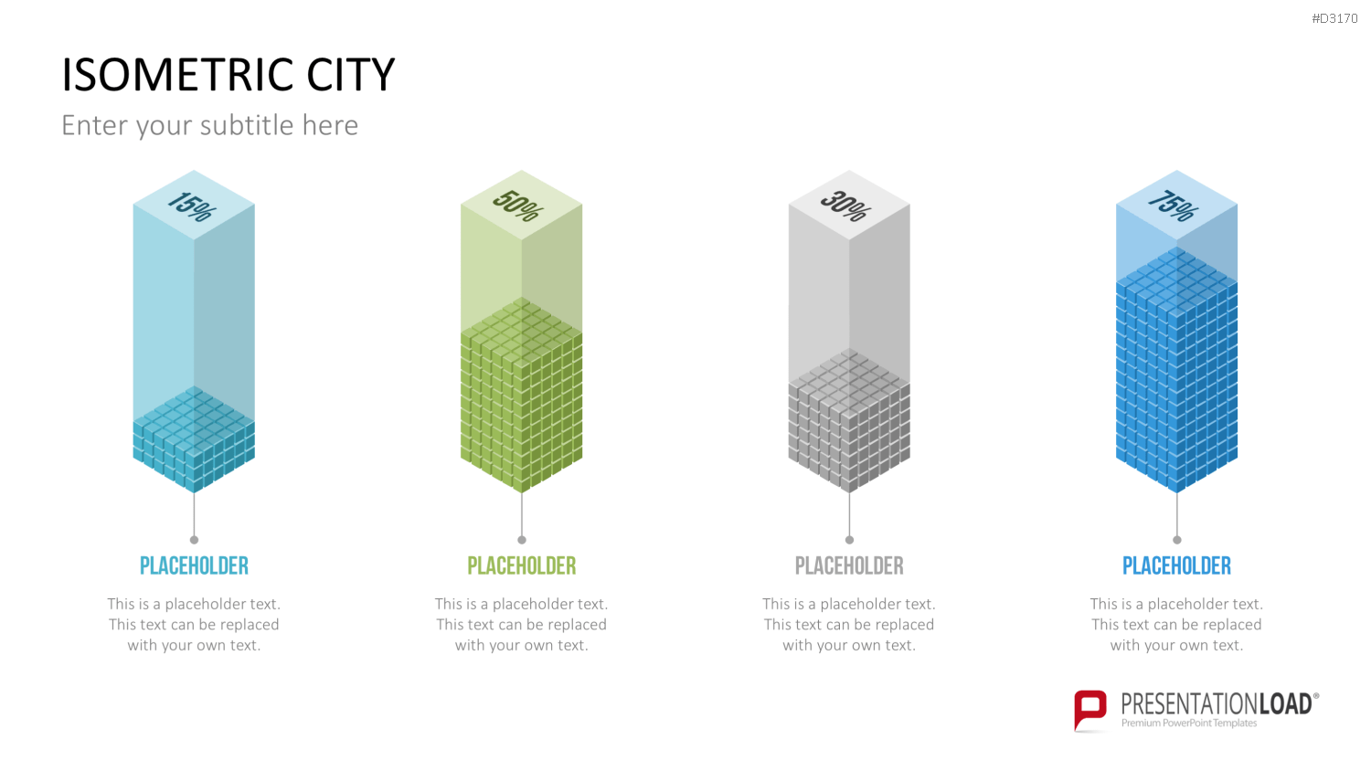 Isometric City PowerPoint-Vorlage