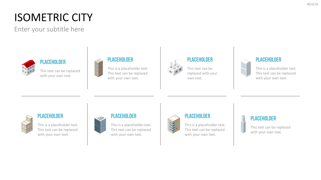 Isometric City PowerPoint-Vorlage