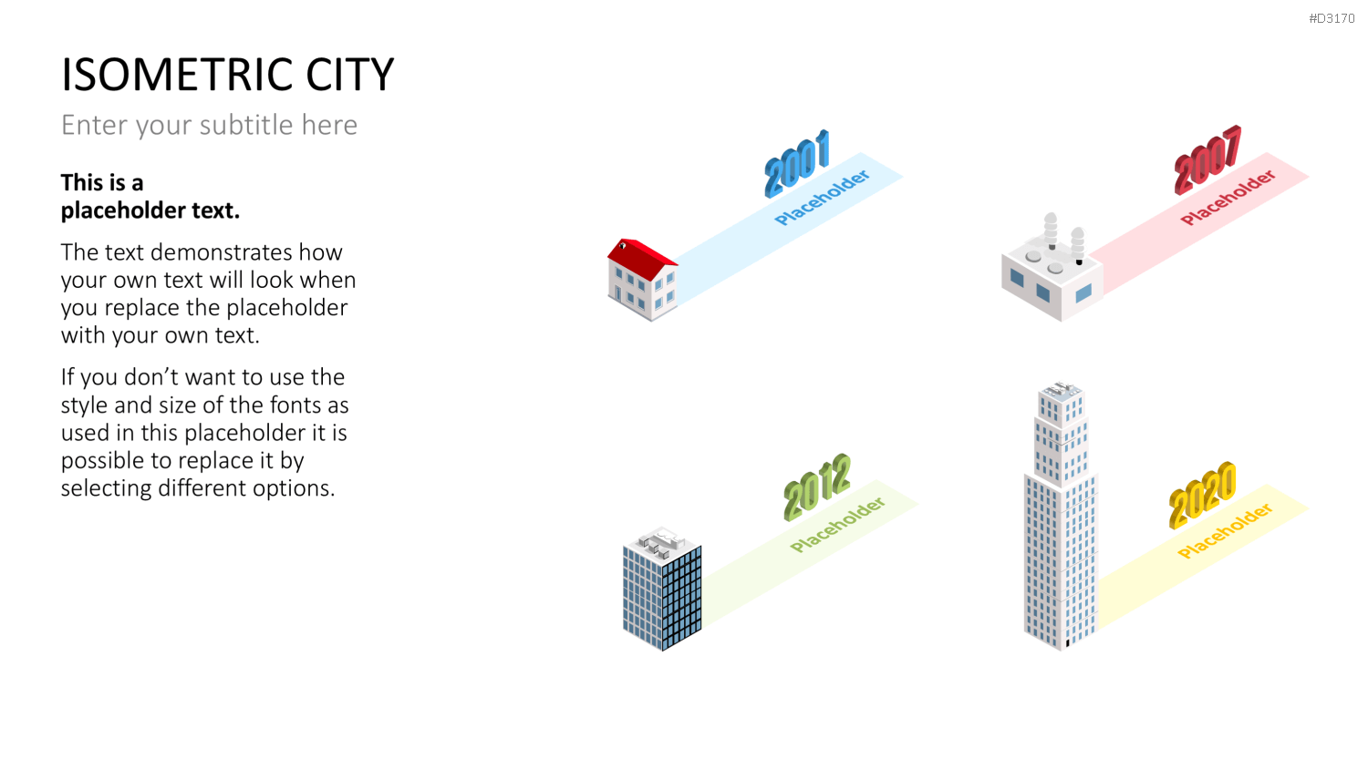 Isometric City PowerPoint-Vorlage