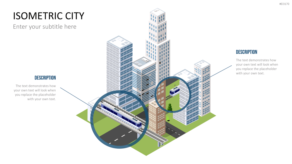 Isometric City PowerPoint-Vorlage