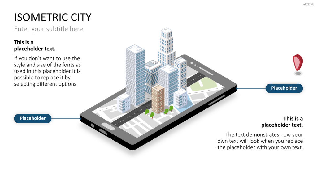 Isometric City PowerPoint-Vorlage