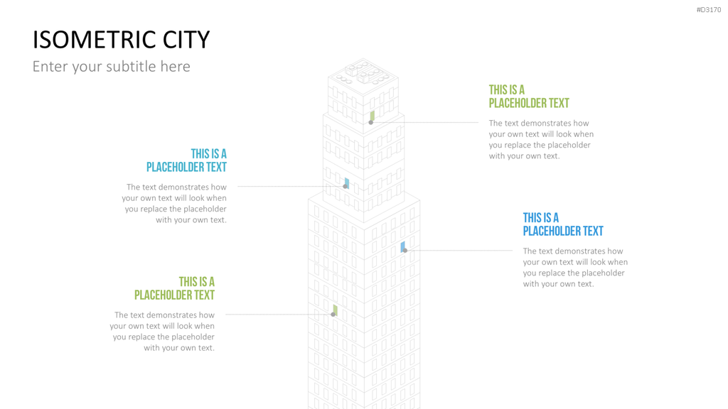 Isometric City PowerPoint-Vorlage
