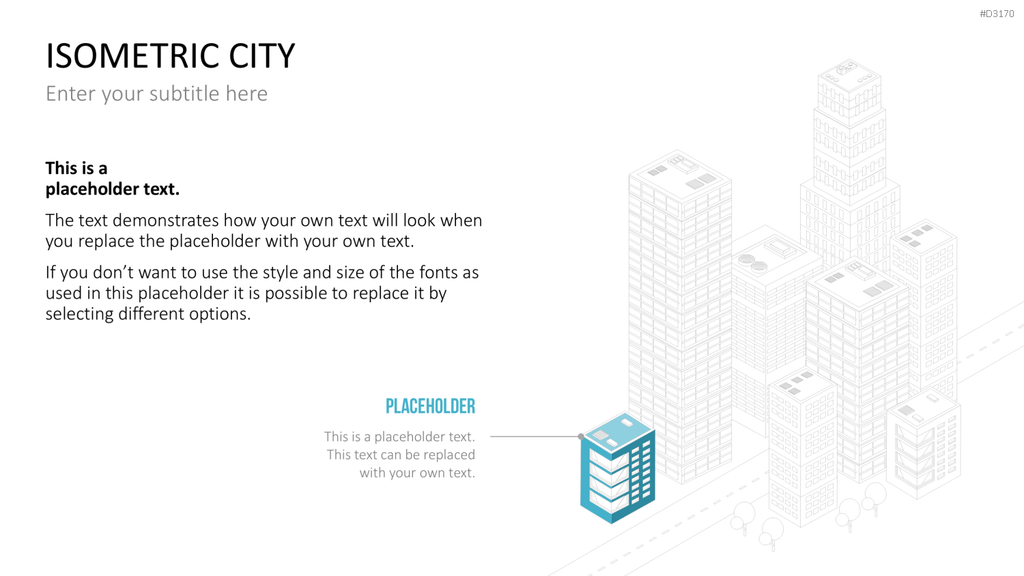 Isometric City PowerPoint-Vorlage