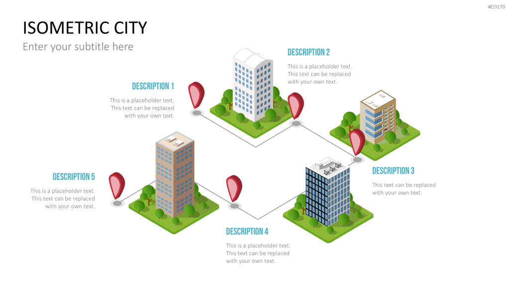Isometric City PowerPoint-Vorlage