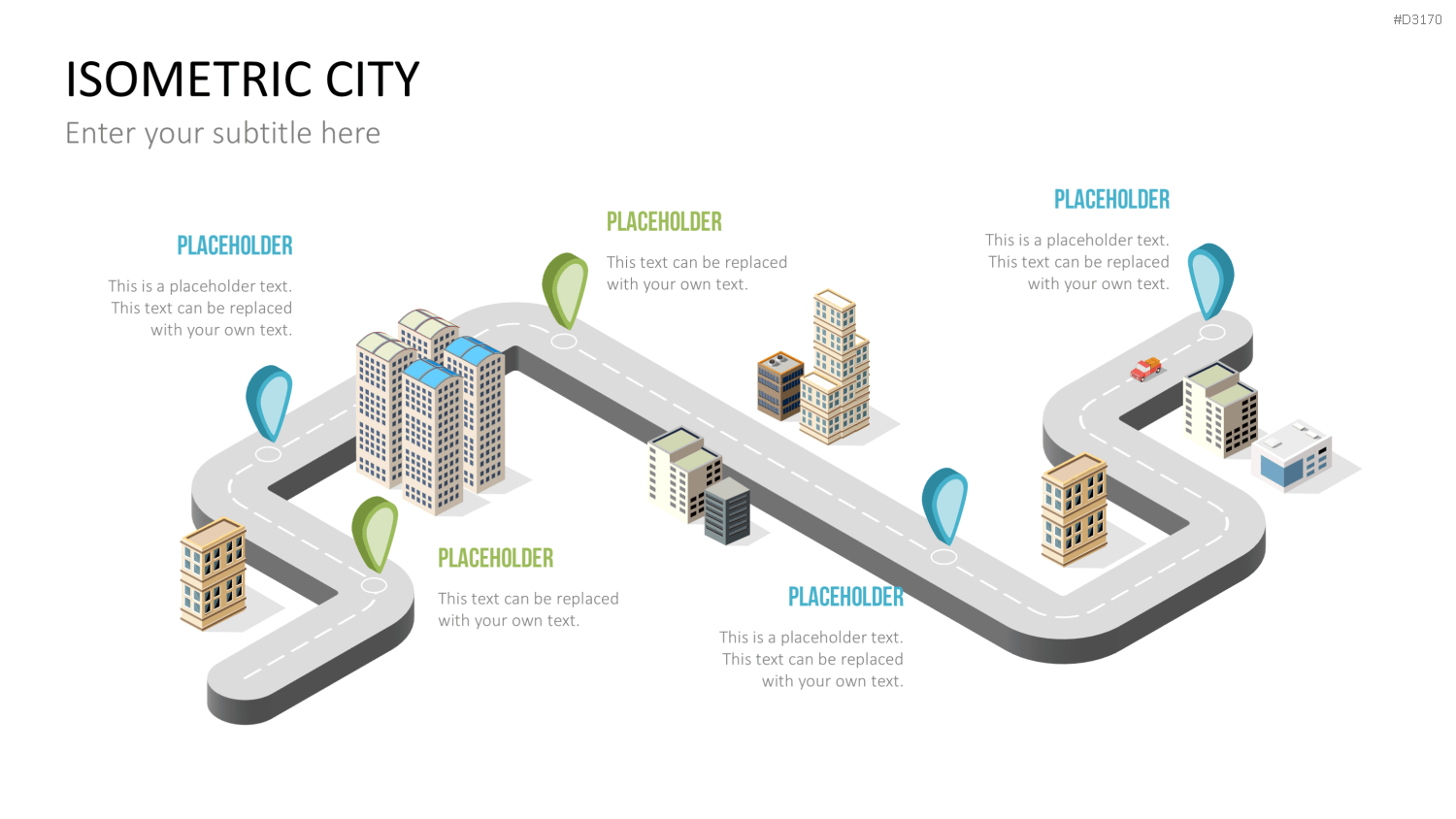 Isometric City PowerPoint-Vorlage