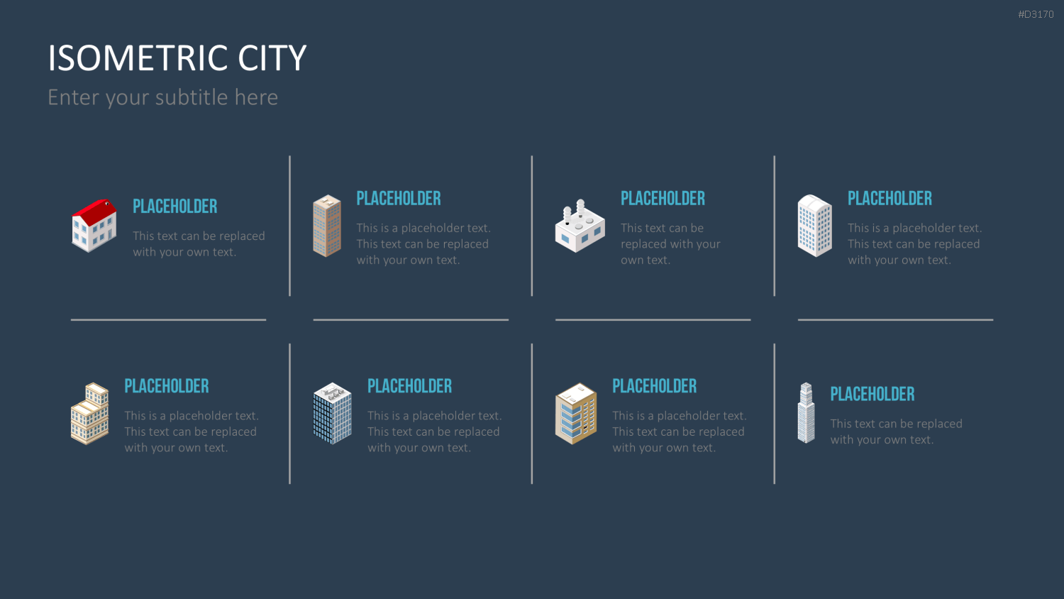 Isometric City PowerPoint-Vorlage