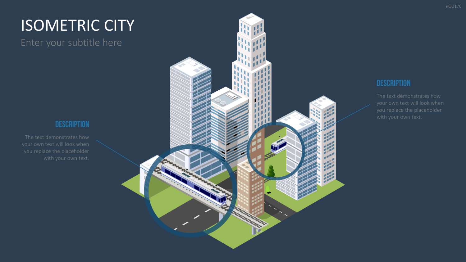 Isometric City PowerPoint-Vorlage
