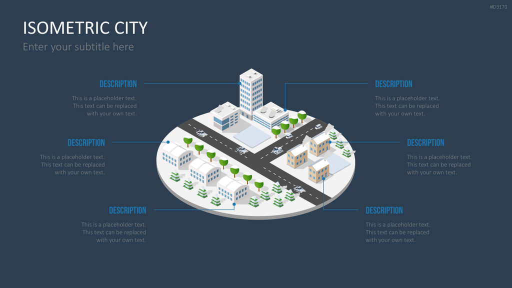 Isometric City PowerPoint-Vorlage