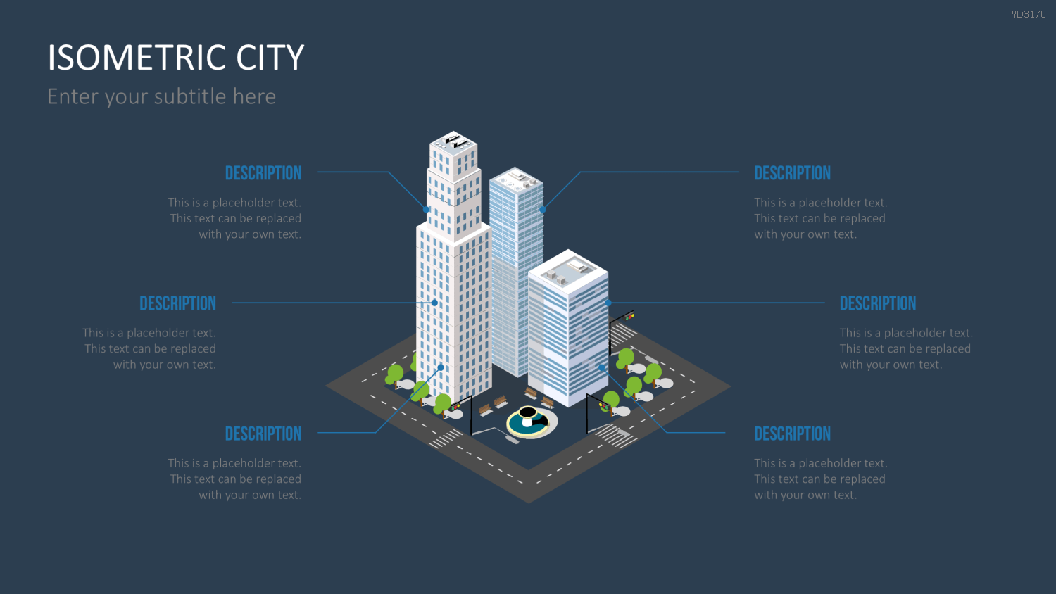 Isometric City PowerPoint-Vorlage