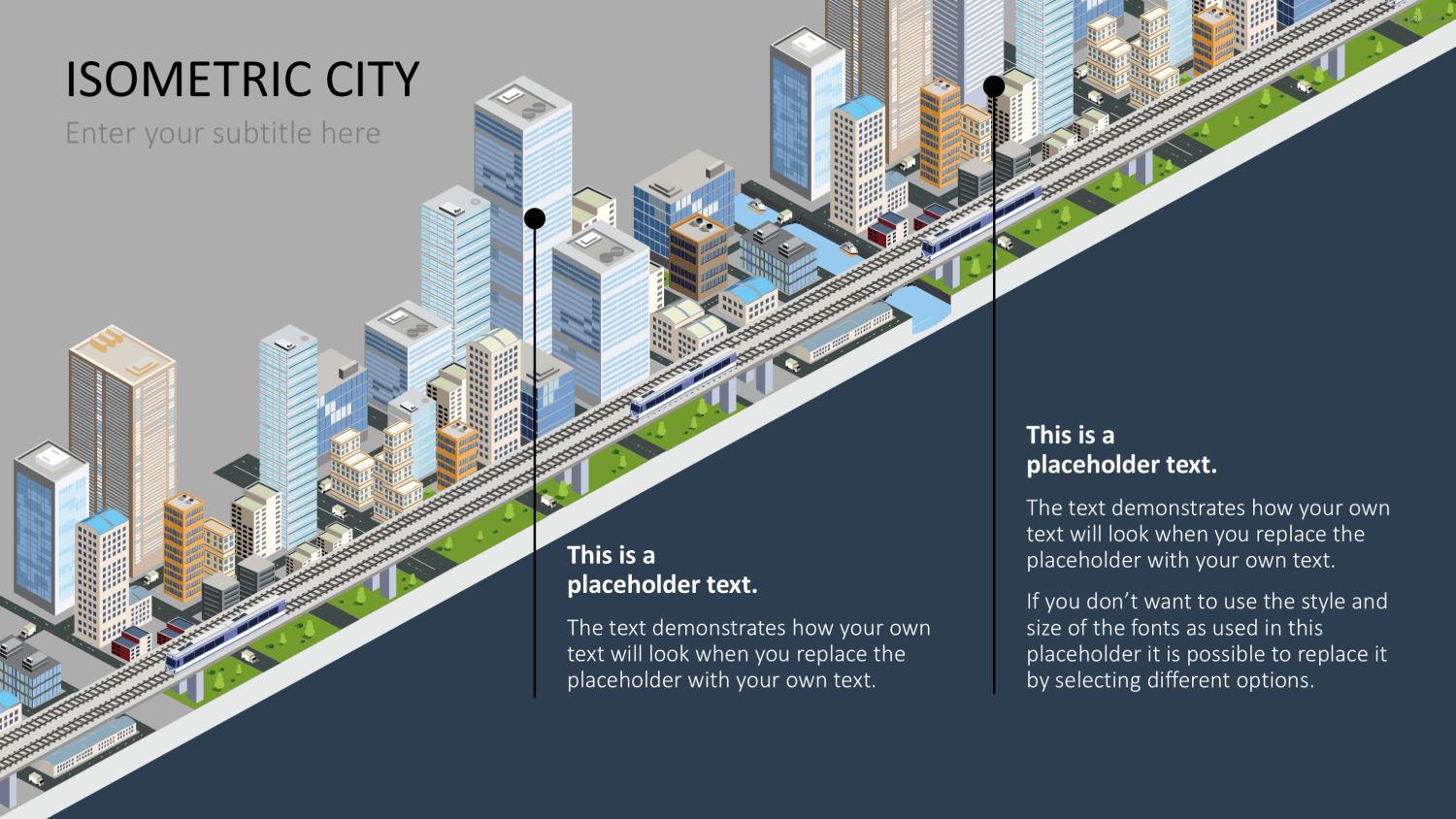 Isometric City PowerPoint-Vorlage