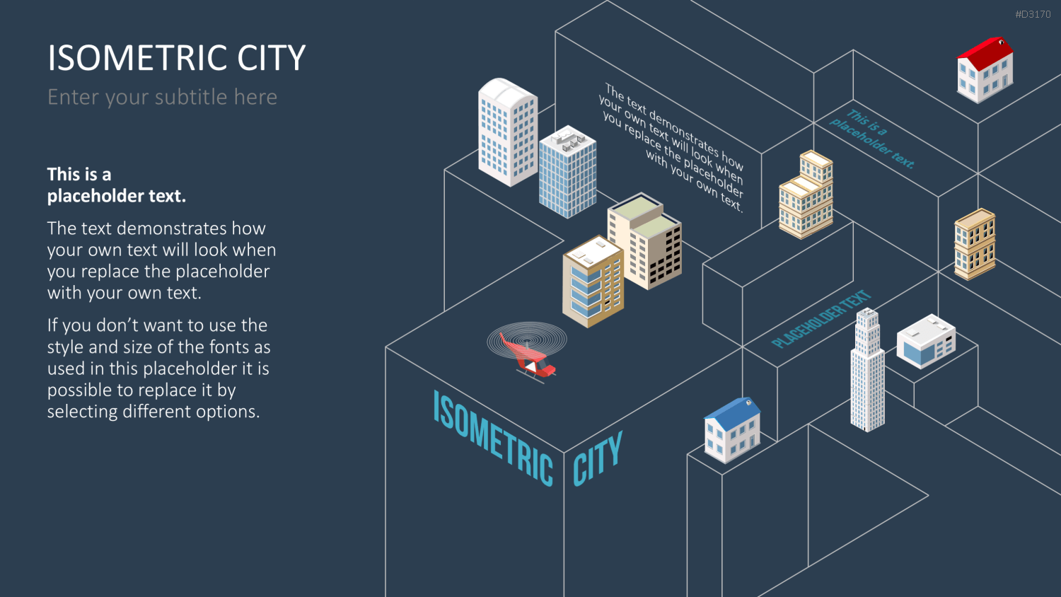 Isometric City PowerPoint-Vorlage