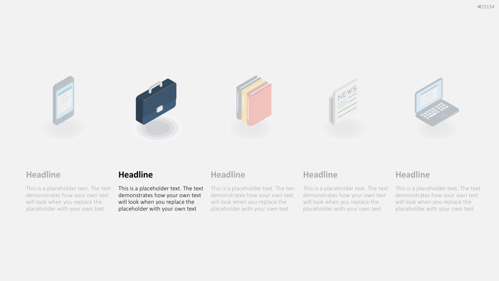 Isometric Icons PowerPoint-Vorlage