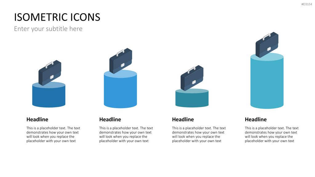 Isometric Icons PowerPoint-Vorlage