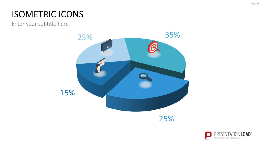 Isometric Icons PowerPoint-Vorlage