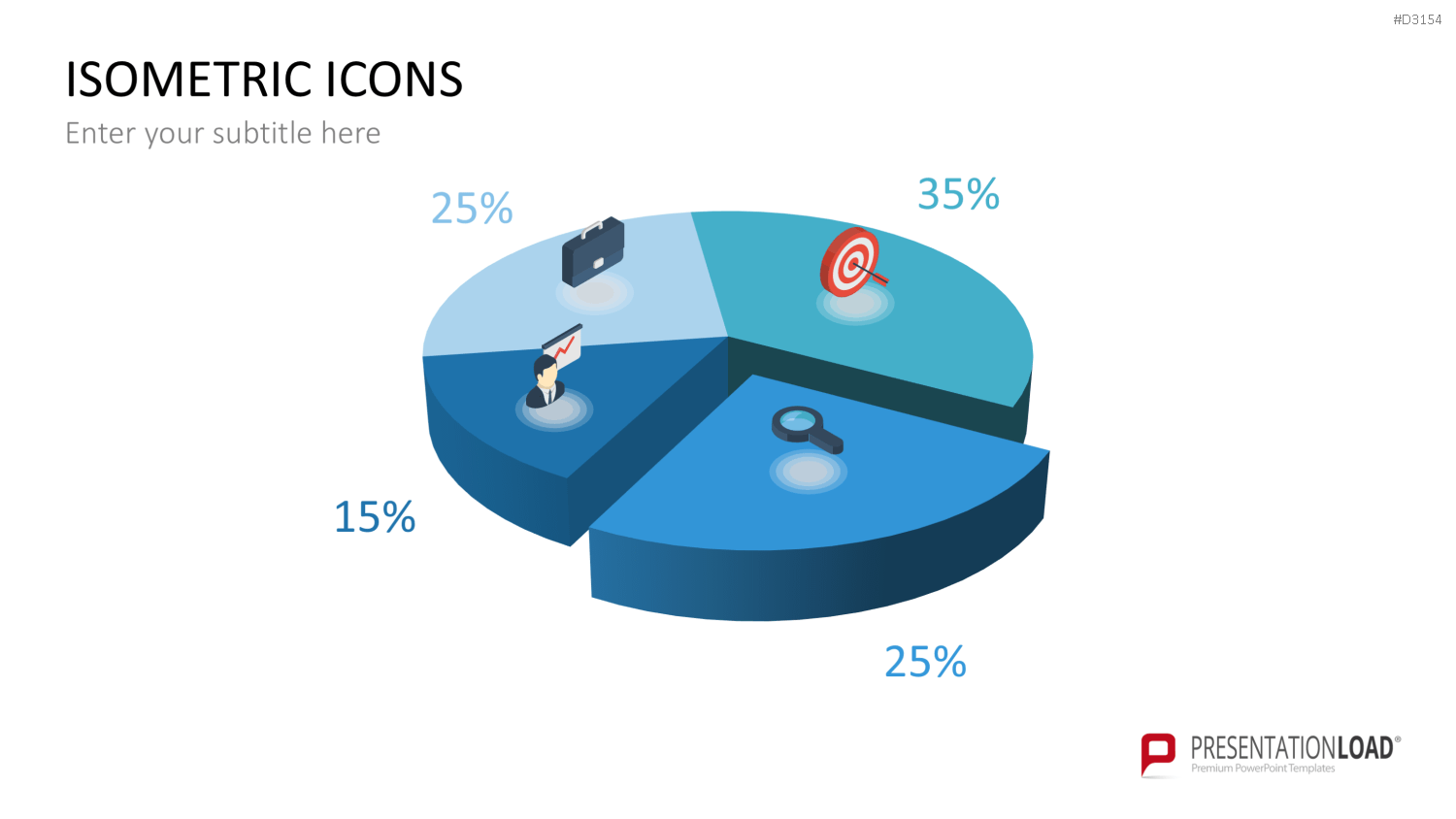 Isometric Icons PowerPoint-Vorlage