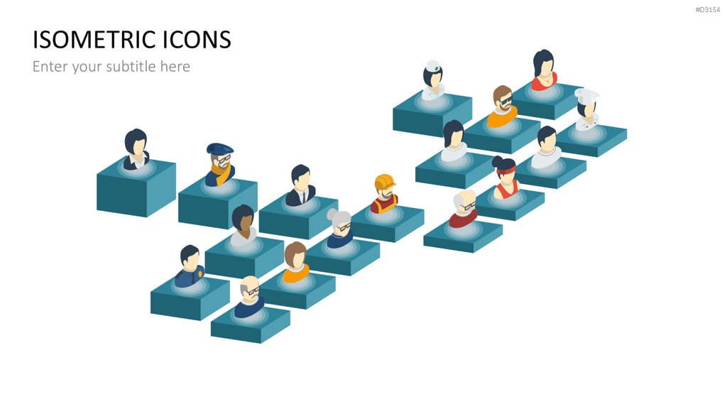 Isometric Icons PowerPoint-Vorlage