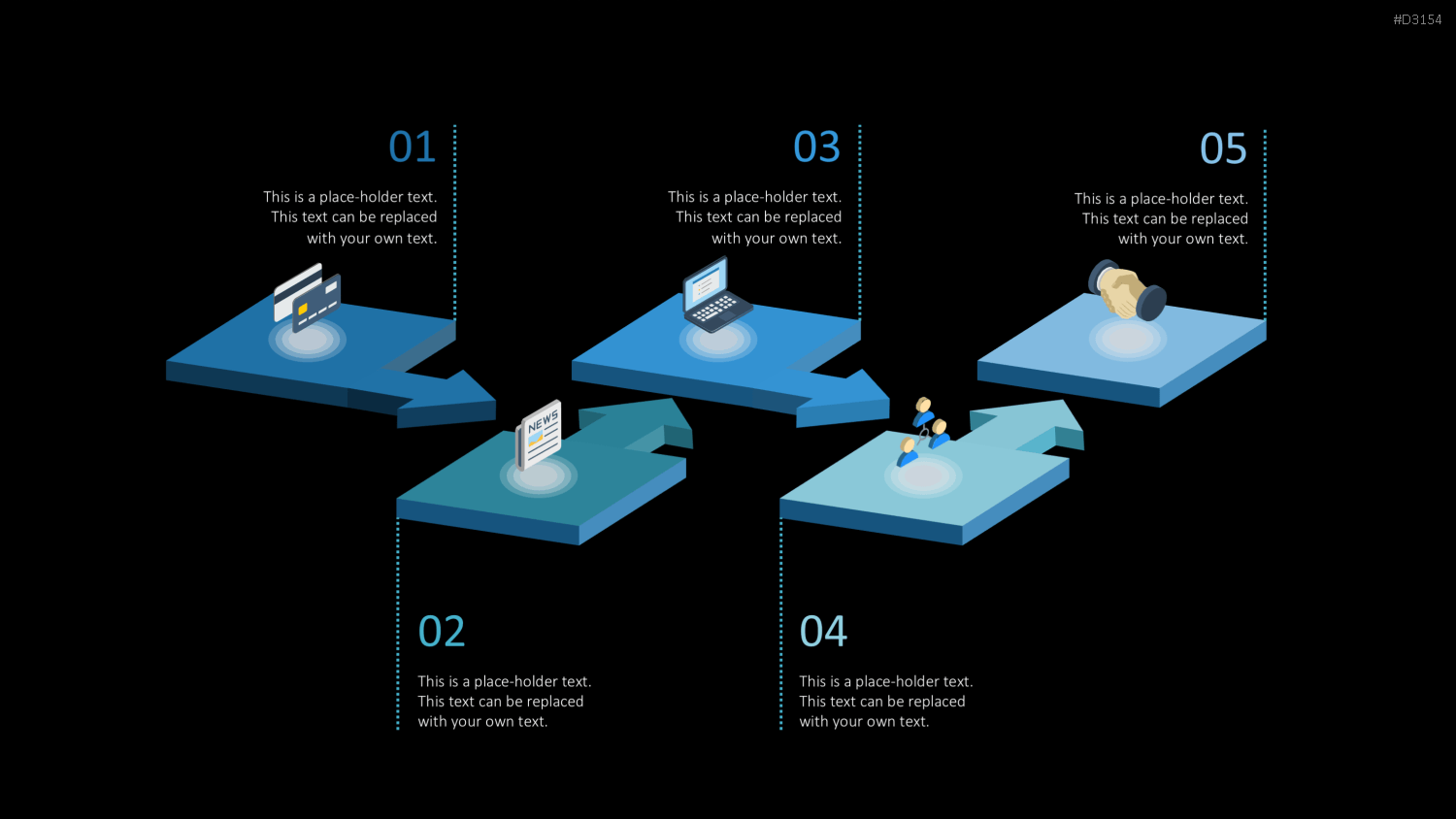 Isometric Icons PowerPoint-Vorlage