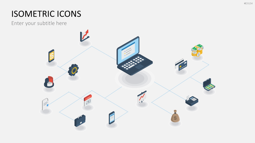 Isometric Icons PowerPoint-Vorlage