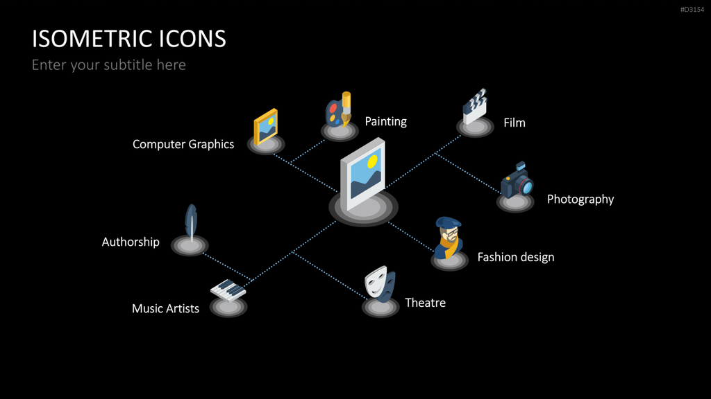 Isometric Icons PowerPoint-Vorlage