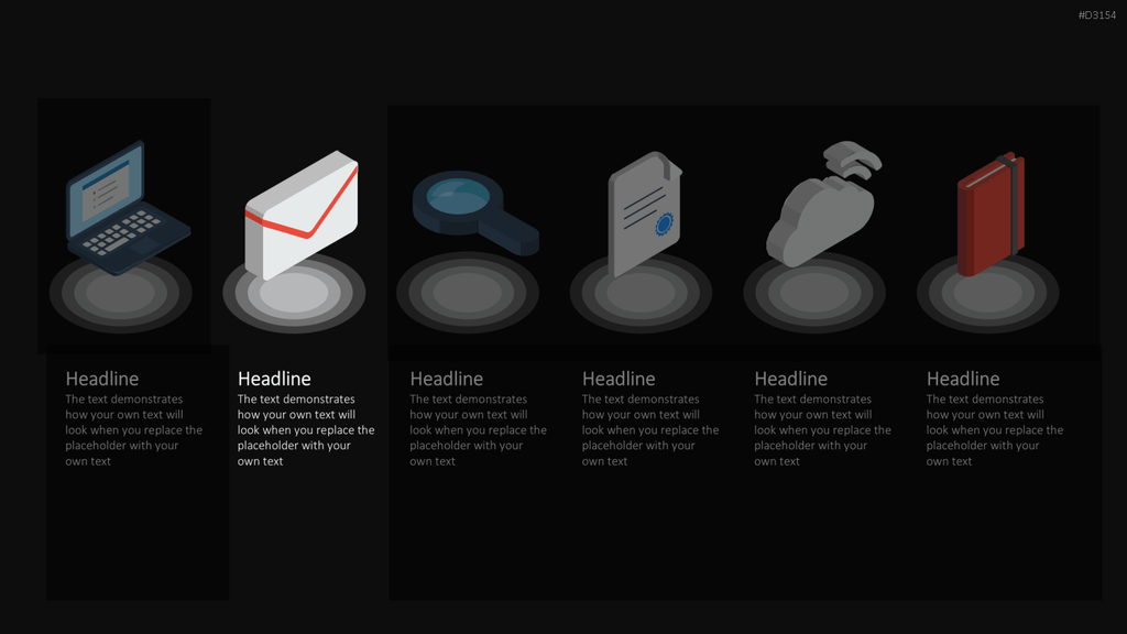 Isometric Icons PowerPoint-Vorlage
