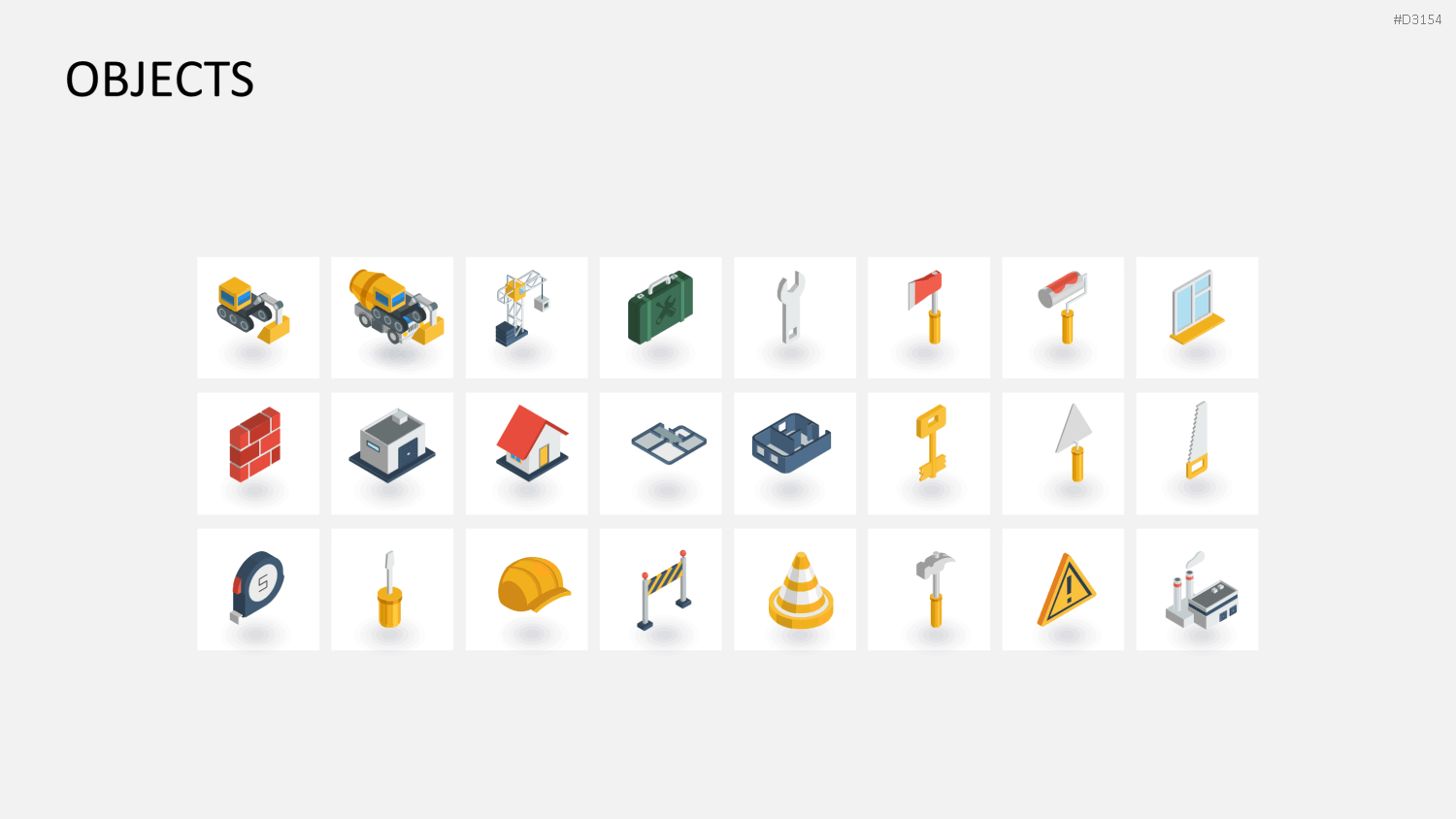 Isometric Icons PowerPoint-Vorlage
