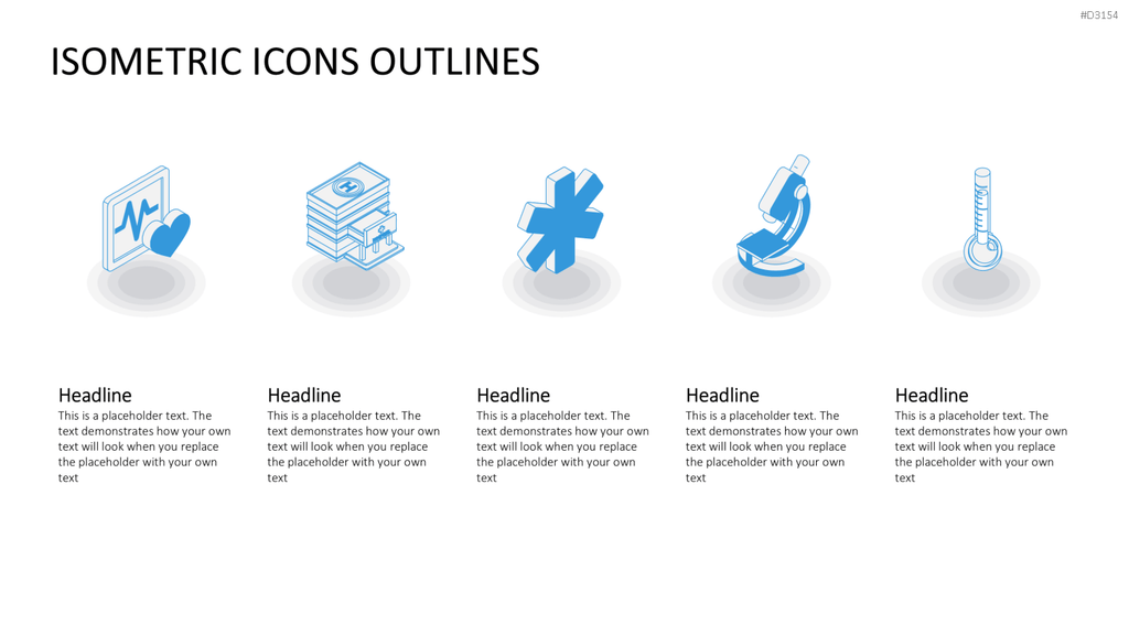 Isometric Icons PowerPoint-Vorlage