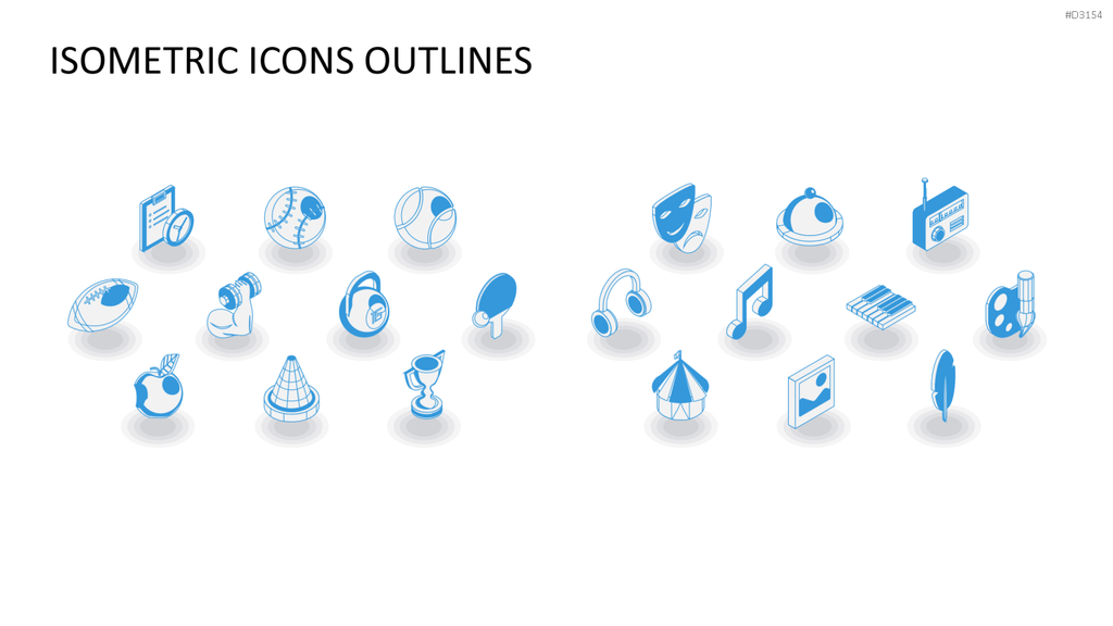 Isometric Icons PowerPoint-Vorlage