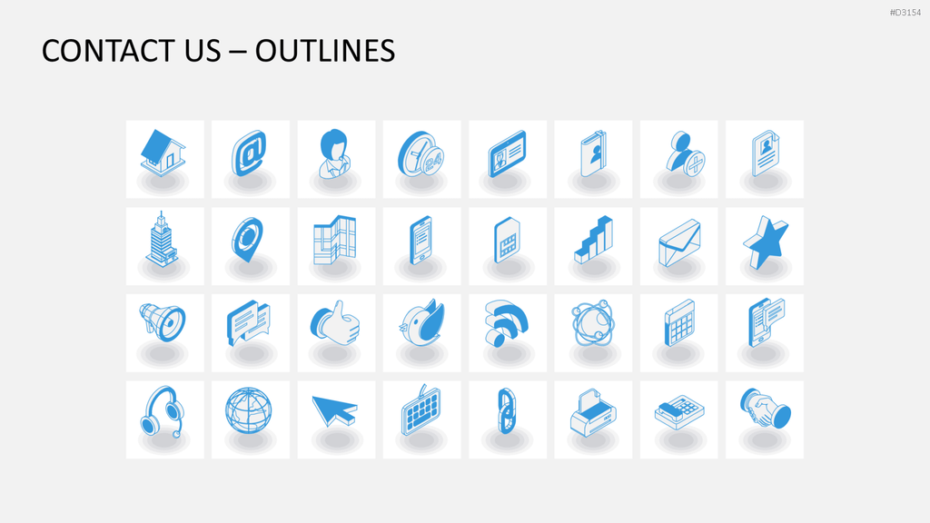 Isometric Icons PowerPoint-Vorlage