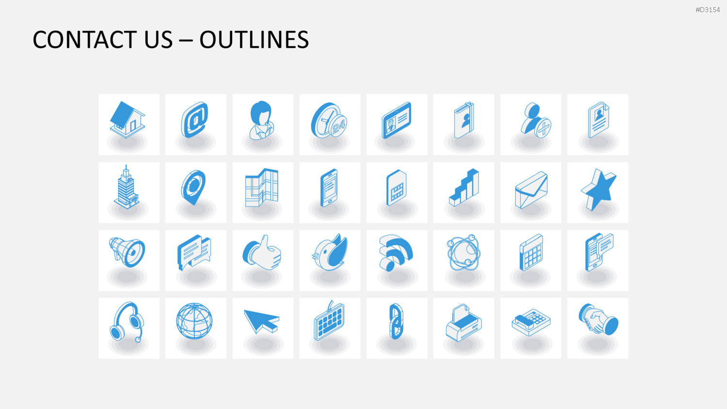 Isometric Icons PowerPoint-Vorlage