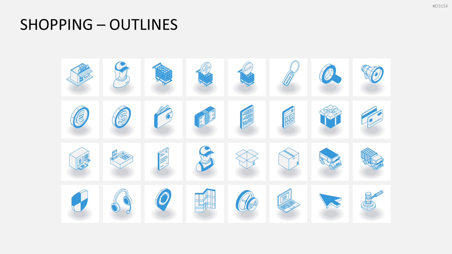 Isometric Icons PowerPoint-Vorlage