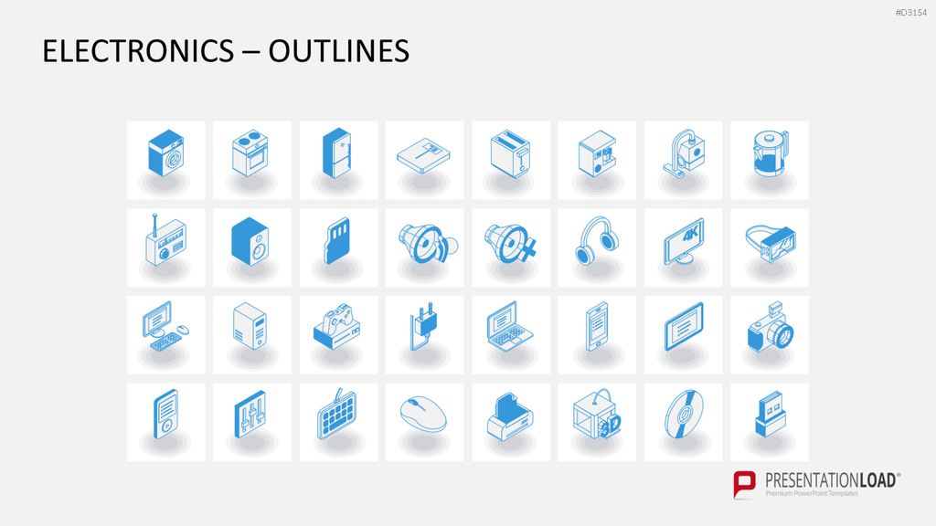 Isometric Icons PowerPoint-Vorlage