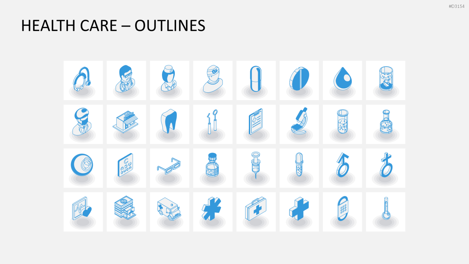 Isometric Icons PowerPoint-Vorlage