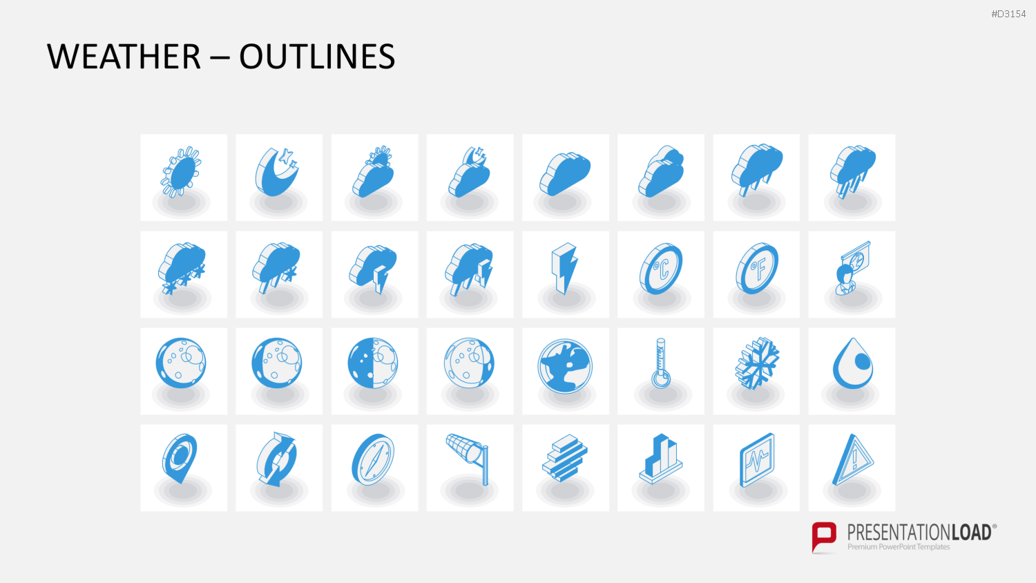 Isometric Icons PowerPoint-Vorlage