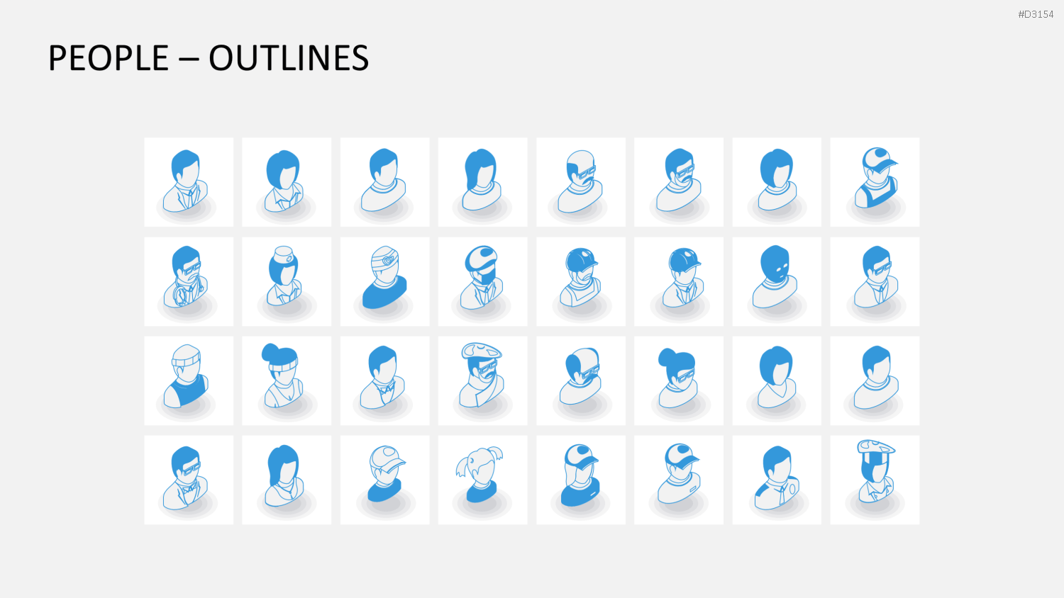 Isometric Icons PowerPoint-Vorlage
